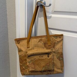 Vintage Gitano Caramel Leather Tote